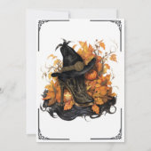 ゴシック魔女ブーツ ハロウィン 招待状 (裏面)