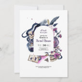 ゴシック魔法ハロウィーンウィッチブライダルシャワー 招待状 (正面)