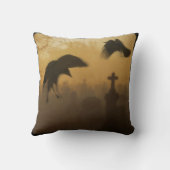 ゴシック鳥 クッション (裏面)