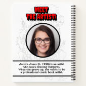 ゴシック10代のガールあなたのアートワーク名フォトスケッチ ノートブック (裏面)