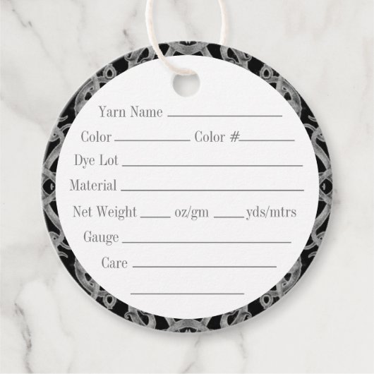 ゴシック2"丸糸ラベル フェイバータグ (正面)