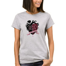 ゴシック・アナトミカル・ラブ・ハーツ・ハートTシャツ