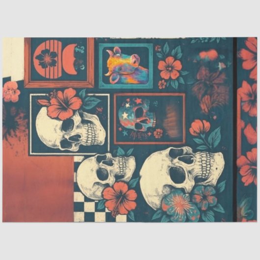 ゴシック・アメリカーナムード・ボード・コラージュ・デコページ 薄葉紙 (正面)