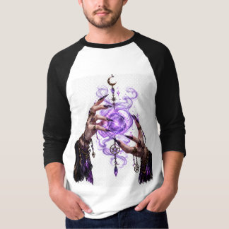ゴシック・ウィッチハンド 紫色の魔法 Tシャツ