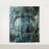 ゴシック ウェディング アーチ ウォール ハング セルフィー ステーション タペストリー (正面)