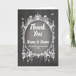 ゴシック ウェディング ハロウィン ラスティック サンクス カード