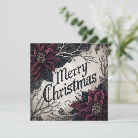 ゴシック クリスマスカード カード (スタンド正面)