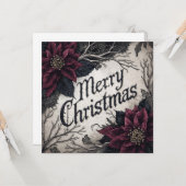 ゴシック クリスマスカード カード (正面/裏面インサイチュ)