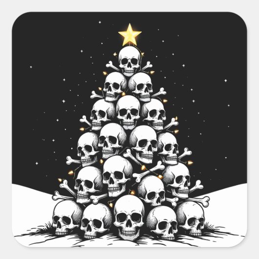 ゴシック・クリスマスツリー III スクエアシール (正面)