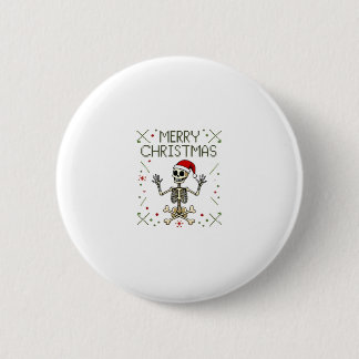 ゴシック クリスマス おしゃれなドクロ ロック クリスマスTシャツ 缶バッジ