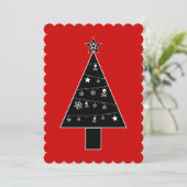 ゴシック+クリスマス+パーティー 招待状 (スタンド正面)