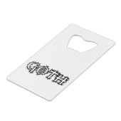 ゴシック クレジットカード栓抜き (正面アングル)