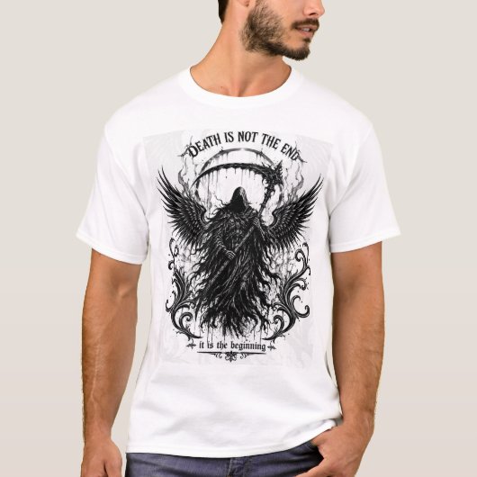 ゴシック・グリムリーパー 死は終わりではない Tシャツ (正面)