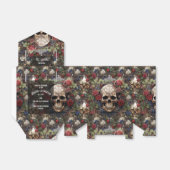 ゴシック ケルト スカル アンド ローズ バイク ウェディング フェイバーボックス (折り畳みなし)