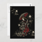 ゴシック ゲイシャ ポストカード (正面/裏面)
