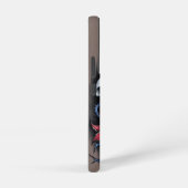ゴシック・スカルと赤い花 SAMSUNG GALAXYケース (右側面)