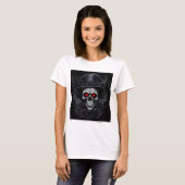 ゴシック・スカル・ウィッチTシャツ Tシャツ (正面フル)