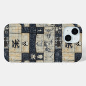ゴシック スカル & バット デニム コラージュ Case-Mate iPhoneケース (裏面 (横))