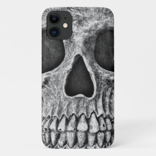 ゴシック·スカル·ブラック·アンド·ホワイトグランジクール iPhone 11 ケース