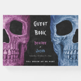ゴシック スカル ヘッド ピンク ブルー ブラック ハロウィディング ゲストブック