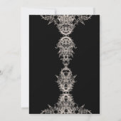 ゴシック スカル マーブ ダスティ ローズ スケルトン 結婚誓約 カスタム 招待状 (裏面)