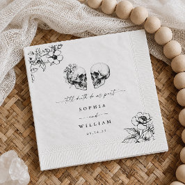 ゴシック スカル 結婚指輪までの恐怖のウェディング スタンダードカクテルナプキン