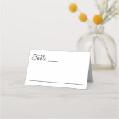 ゴシック・スカル 黒 結婚式 ウェディング プレイスカード (正面)