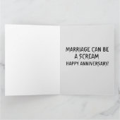 ゴシック スケルトン ハッピーアニバーサリー グリーティングカード (内部)