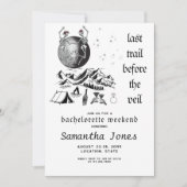 ゴシック スケルトン フルムーン ラストトレイル バチェロレッテ 招待状 (正面)