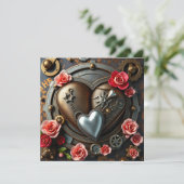 ゴシック スチームパンク バレンタインデー フォト テンプレート (スタンド正面)