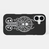 ゴシック・スパイダーモノグラム iPhone 16ケース (裏面横)