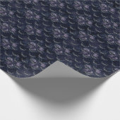 ゴシック·ダーク·オカルト·ゴシックの蛾と花の模様 ラッピングペーパー (角)