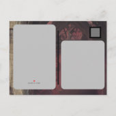 ゴシック ダーク ムーディー ウェディング 結婚式 案内ポストカード (裏面)