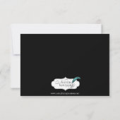 ゴシック・トゲのあるワイヤーローズのウェディング・リハーサル・ディナー 招待状 (裏面)