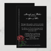 ゴシック・トゲトゲとバラの結婚記念日 招待状 (正面/裏面)