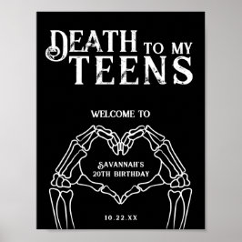 ゴシック・トレンディな20歳の誕生日おめでとう「死んだっていいじゃないか私の10代」 ポスター