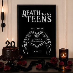 ゴシック・トレンディな20歳の誕生日おめでとう「死んだっていいじゃないか私の10代」 ポスター