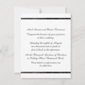 ゴシック・ナイトフ結婚ォール・フローラの空腹写真 招待状 (裏面)