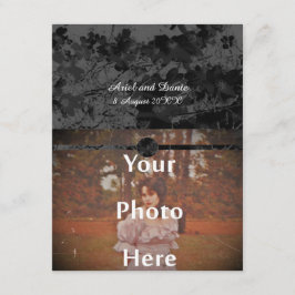 ゴシック・ナイトフ結婚ォール・フローラの空腹写真 招待状