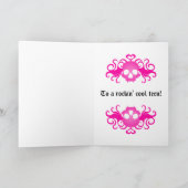 ゴシック ハッピーバースデー カード (内部)