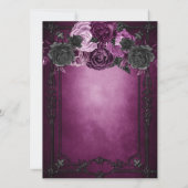 ゴシック ハロウィン ウェディング 招待状 (裏面)