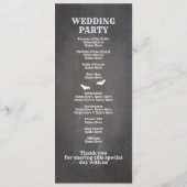 ゴシック ハロウィン ウェルカム メニュー 結婚式 挙式 (裏面)