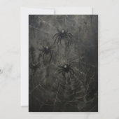 ゴシック ハロウィン カップル ウェディング シャワー 招待状 (裏面)