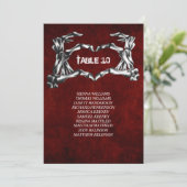 ゴシック ハロウィン テーブルナンバー シーティングチャート (スタンド正面)