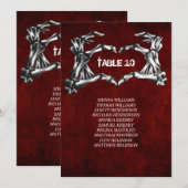 ゴシック ハロウィン テーブルナンバー シーティングチャート (正面/裏面)