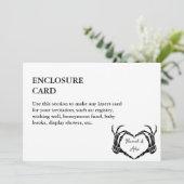 ゴシック ハロウィン ドクロ ハート 手 結婚式 招待状 (スタンド正面)