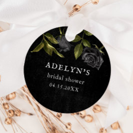 ゴシック ハロウィン ブライダルシャワー フェイバータグ