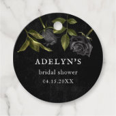 ゴシック ハロウィン ブライダルシャワー フェイバータグ (正面)