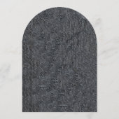 ゴシック ハロウィン ブラック バット & アーチ ウェディング 招待状 (裏面)