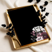 ゴシック ハロウィン ブラック フォーマル ゴス ボーイ ベビー シャワー 招待状